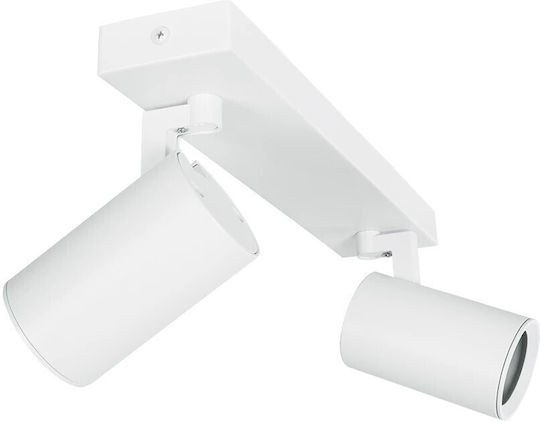 kelvo Double Spot with Socket GU10 in White Color