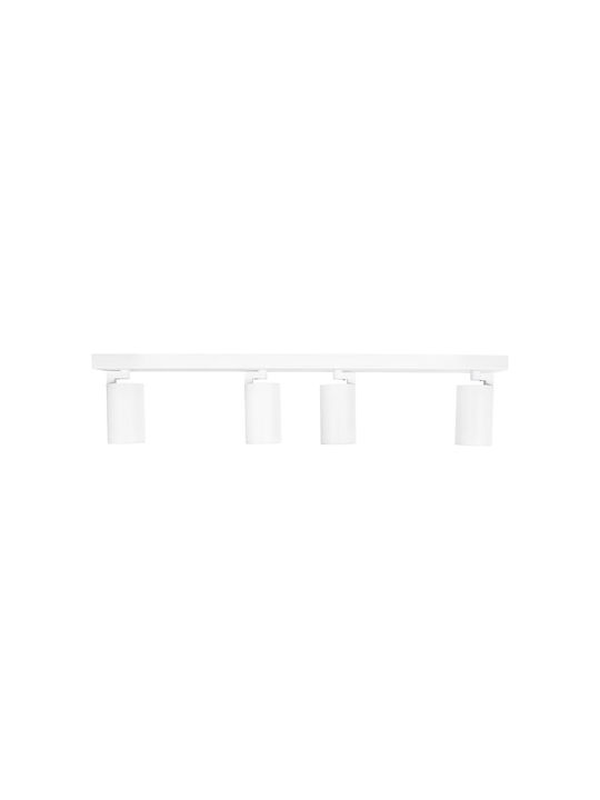 kelvo Spot with 4 Lights and with Socket GU10 in White Color
