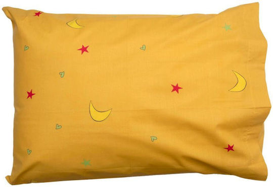 Viopros Kids Cotton Pillowcase Set 50x70cm Yellow