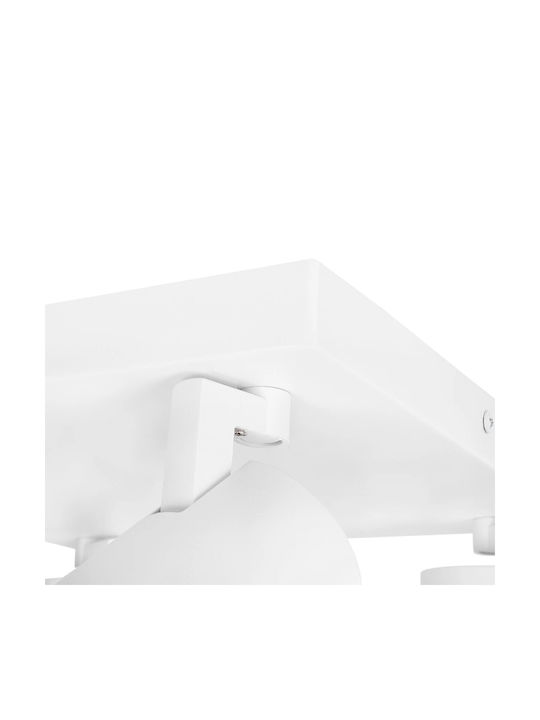 kelvo Spot with 4 Lights and with Socket GU10 in White Color
