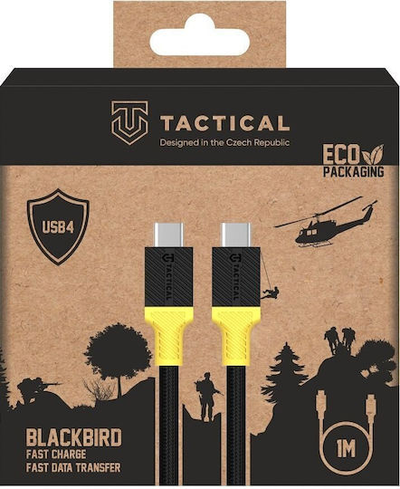 Tactical Regular / Braided USB 4 Video Cable USB-C Male - USB-C 240W PD Yellow 1m 57983121230