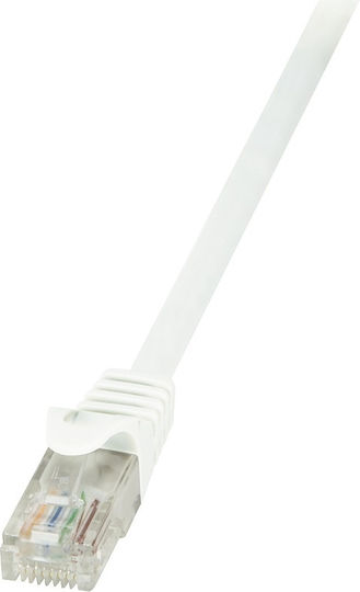 LogiLink U/UTP Cat.6 Ethernet Network Cable 0.5m White