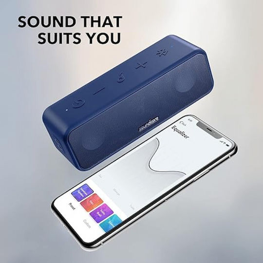 3 Водоустойчива Bluetooth Колонка 16W с Време на Работа до 24 Часа Синя