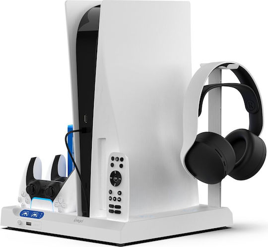iPega P5s028 Зарядна станция за 2 контролера PS5 Черен