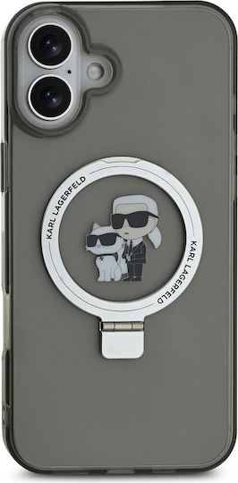 Karl Lagerfeld Karl Choupette Back Cover Plastic / Silicone Black (iPhone 16 Plus)