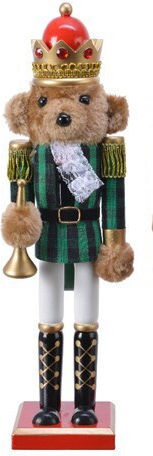 Kaemingk Nutcracker de Crăciun Lemn Verde Înălțime 38cm.