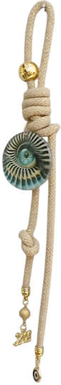 Moda Mostra Handmade Hanging Lucky Charm Burner Beige made of Glass 2026 6x6cm 1pcs