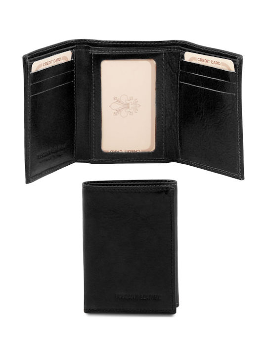 Leather Men's Wallet Cards Black