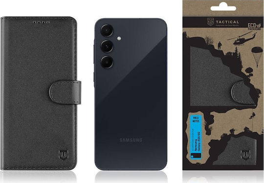 Tactical Field Notes Книга Кожа Черен (Galaxy A55)