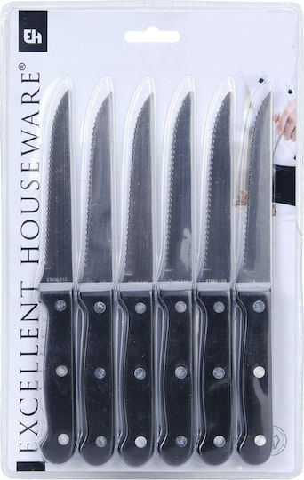 Koopman Μαχαίρια Steak από Ανοξείδωτο Ατσάλι 21cm 6τμχ