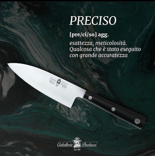 Paolucci Coltellerie Sushi Line Μαχαίρι Santoku από Ανοξείδωτο Ατσάλι 16cm
