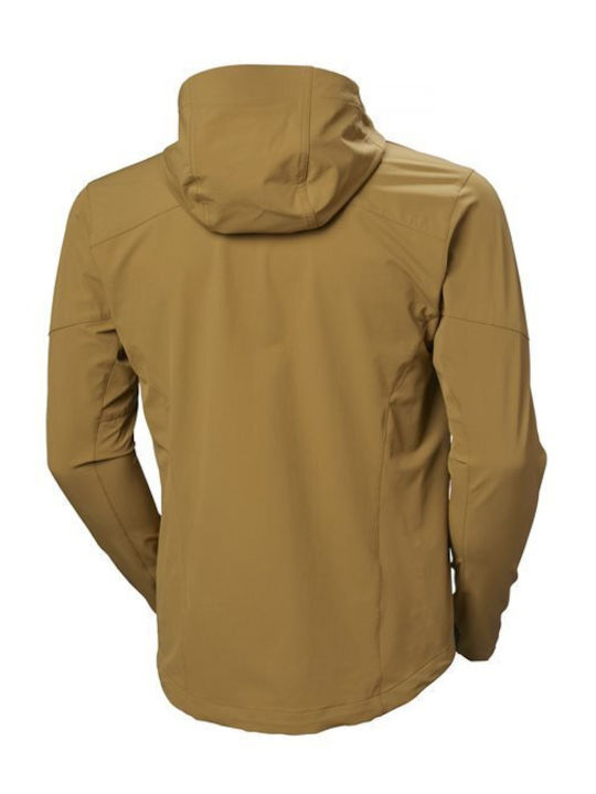 Winter Jacket Softshell Waterproof and Windproof Khaki