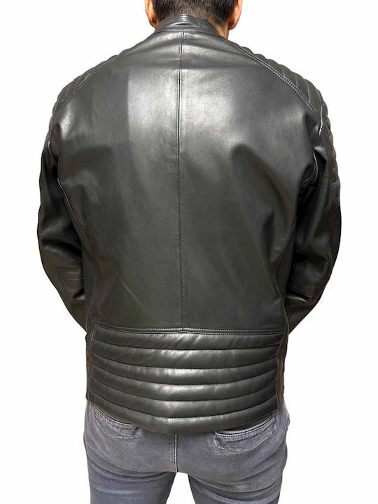 Leather Jacket Biker Black