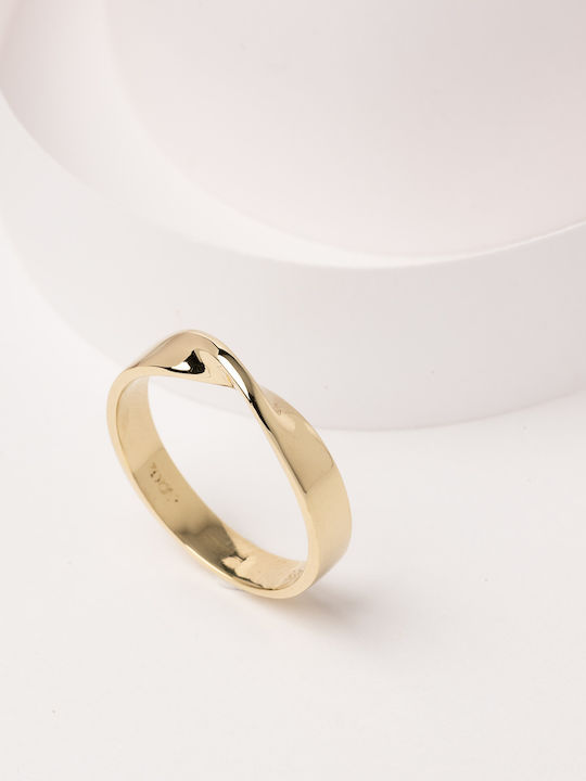 Lunaorocreations Möbius Gold Ring 14 Carats