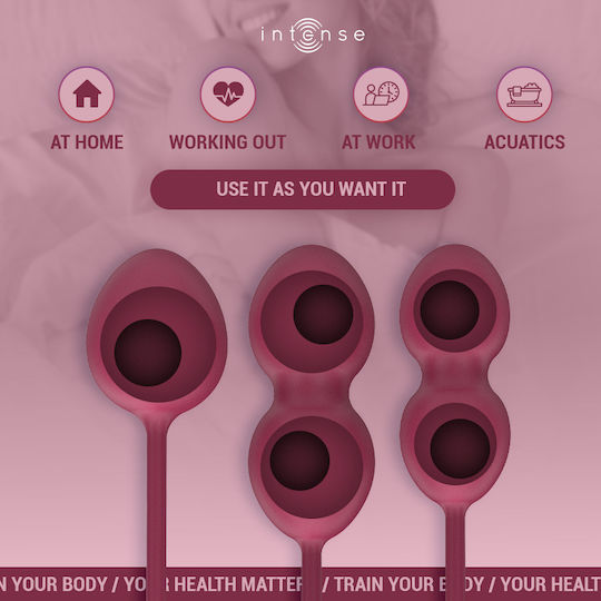 Intense Charli Kegel Ball Kit Burgundy