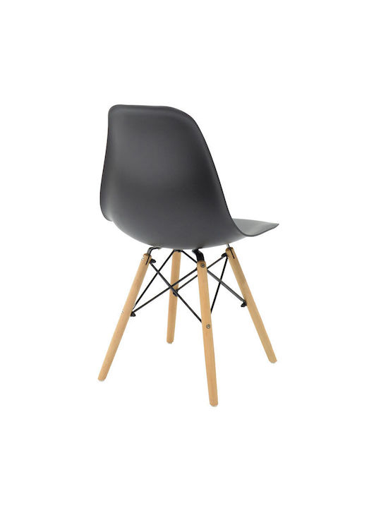 Alta Stühle Speisesaal Black-natural 1Stück 46x50x82cm
