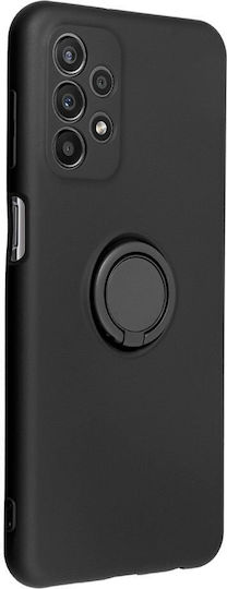 Ring Back Cover Σιλικόνης / Πλαστικό Μαύρο (Galaxy S25 FE)