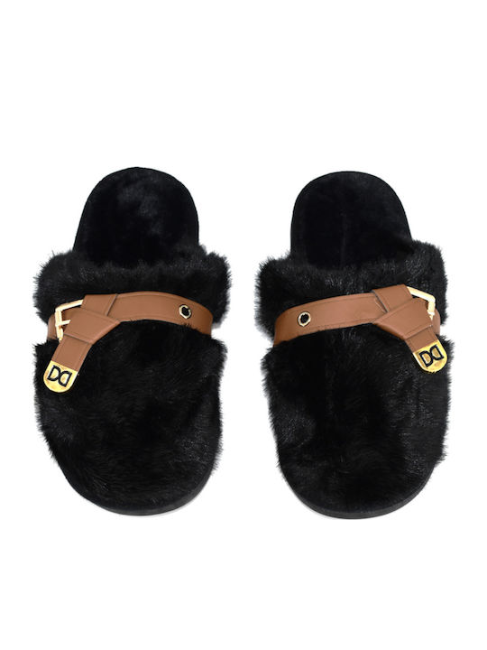 Winter Women's Slippers Black