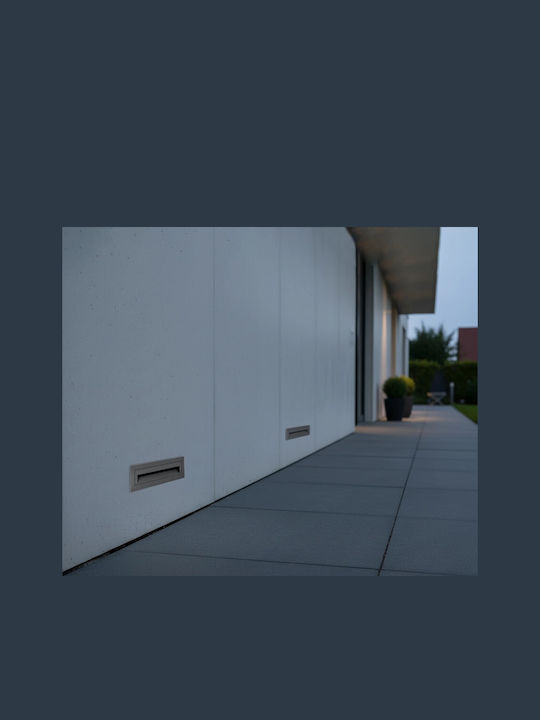 kelvo Stepart Wandmontierte Außenleuchte LED IP65 6W mit Warmweiß Licht 21x5.5x6.5εκ.
