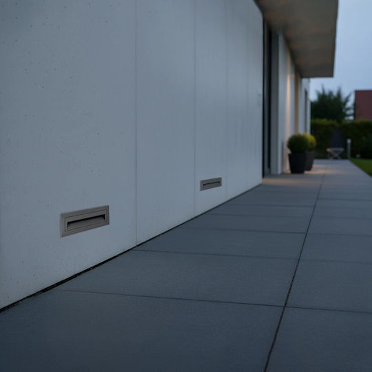 kelvo Stepart Wandmontierte Außenleuchte LED IP65 6W mit Warmweiß Licht 21x5.5x6.5εκ.