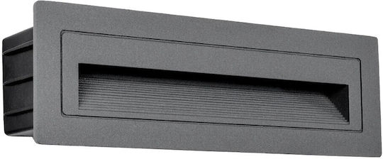 kelvo Stepart Wandmontierte Außenleuchte LED IP65 6W mit Warmweiß Licht 21x5.5x6.5εκ.