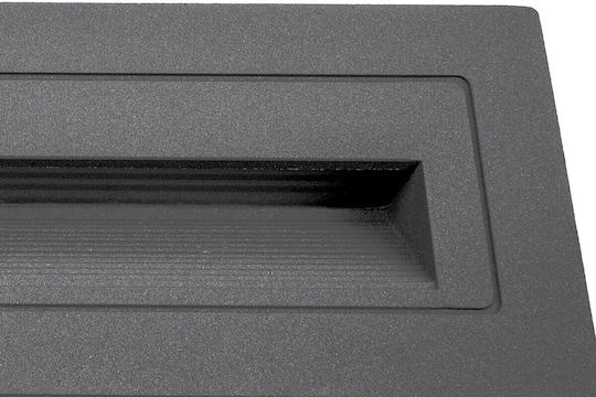kelvo Stepart Wandmontierte Außenleuchte LED IP65 6W mit Warmweiß Licht 21x5.5x6.5εκ.