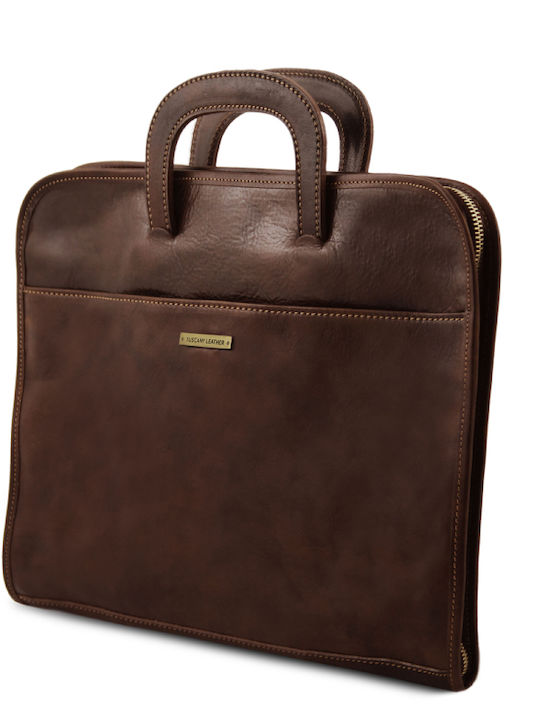 Sorrento Leder Herrentasche Geldbörse Dark Brown