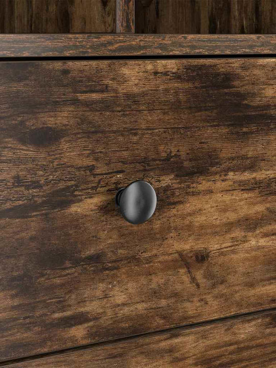 Desk Wooden with Bookshelf Smoked Oak 70x40x76cm