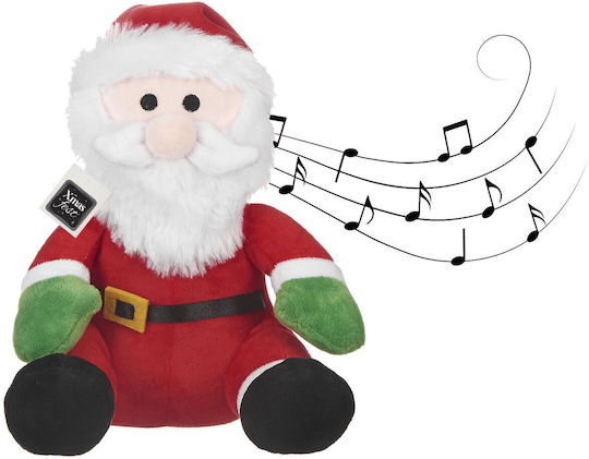 XMASfest Jucărie de pluș Moș Crăciun de Crăciun 20 cm.