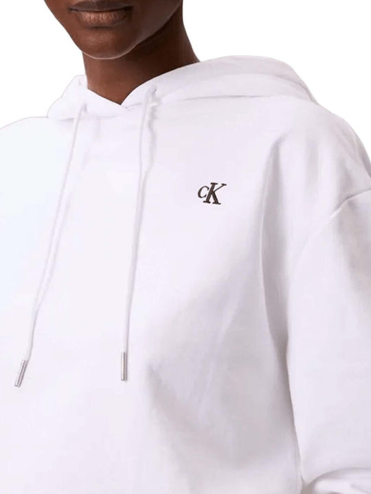 Damen Sweatshirt Kapuzen White