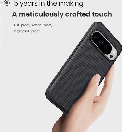 Nillkin Super Frosted Pro Back Cover Plastic / Silicon Negru (Google Pixel 10, Google Pixel 10 Pro)