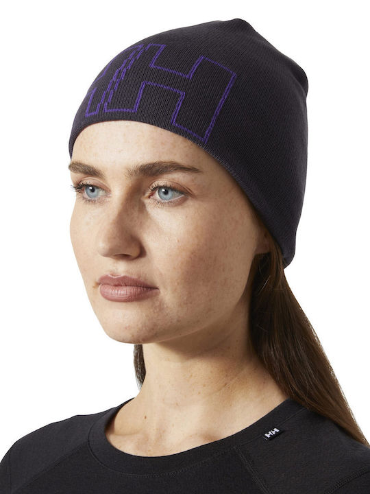 Outline Beanie Unisex Beanie Knitted in Purple color
