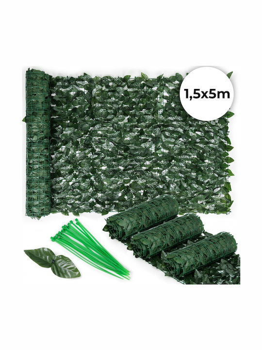 Foliu artificial în Trellis Iedera Gard Pergolă Acoperire Balcon 3x Rulouri 5m x 50cm