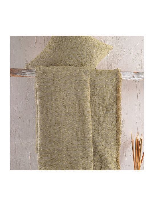Rythmos Melie Ριχτάρι Διθέσιου Καναπέ Chenille 180x240εκ. Χρυσο Λαδι 117-176-3026