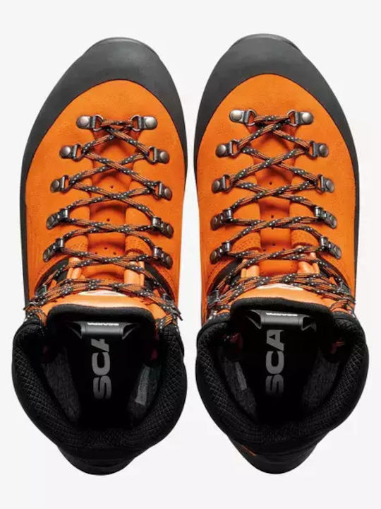 Scarpa Mont Ανδρικά Ορειβατικά Παπούτσια Αδιάβροχα με Μεμβράνη Gore-Tex Πορτοκαλί