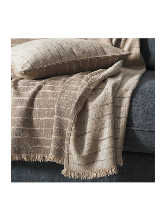 Gofis Home Bej Cuvertură Pentru Canapea 4 Locuri Jacquard 180x350cm Bej 148/06