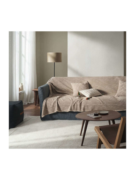 Gofis Home Bej Cuvertură Pentru Canapea 4 Locuri Jacquard 180x350cm Bej 148/06