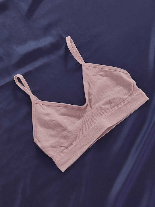 Celestino Sports Bra Solid Dusty Pink
