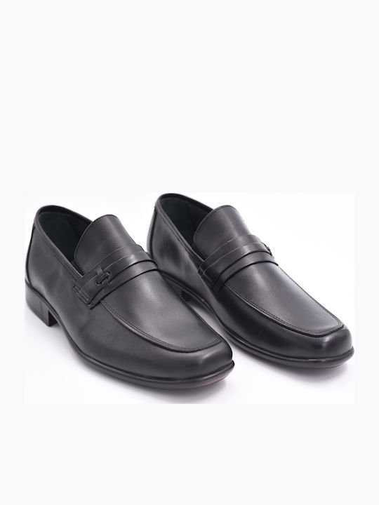 Δερμάτινα Ανδρικά Loafers σε Μαύρο Χρώμα