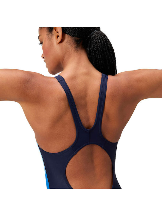 Colourblock Activewear Swimsuit Blue