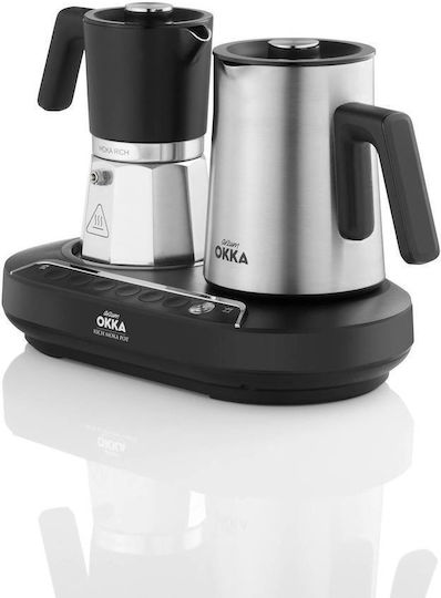 Greek & Espresso Device Okka Rich Moka Pot Ok0027 Chrome