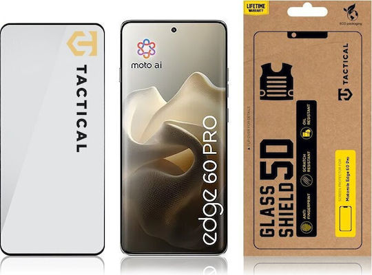Tactical 5D 0.33mm Tempered Glass Black (Motorola Edge 60 Pro)