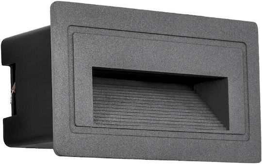 kelvo Stepart Wandmontierte Außenbeleuchtung LED IP65 3W mit Warmweißem Licht 10.5x4.5x6cm