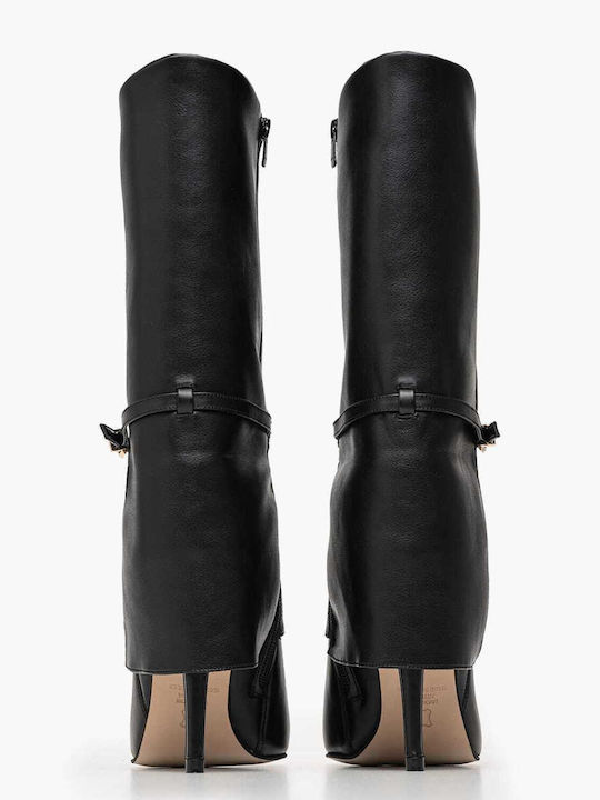 Cizme dama cu elastic Negre