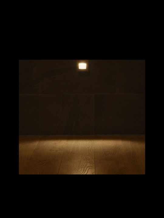 kelvo Stepart Wandmontiertes Außenbeleuchtung LED IP65 3W mit Warmweißem Licht 8,5x5x8,5cm