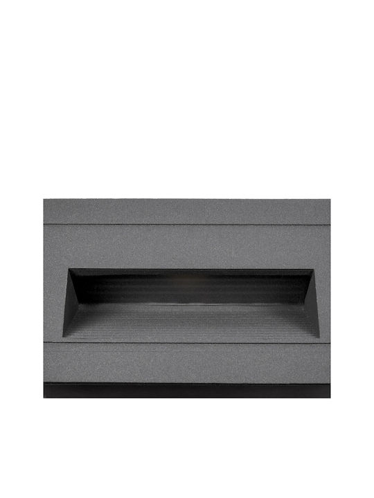 kelvo Stepart Wandmontierte Außenbeleuchtung LED IP65 3W mit Warmweißem Licht 10.5x4.5x6cm