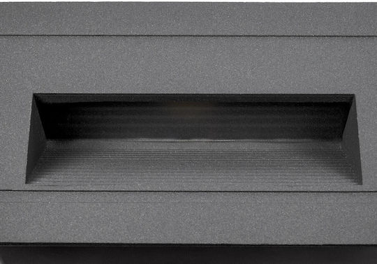 kelvo Stepart Wandmontierte Außenbeleuchtung LED IP65 3W mit Warmweißem Licht 10.5x4.5x6cm
