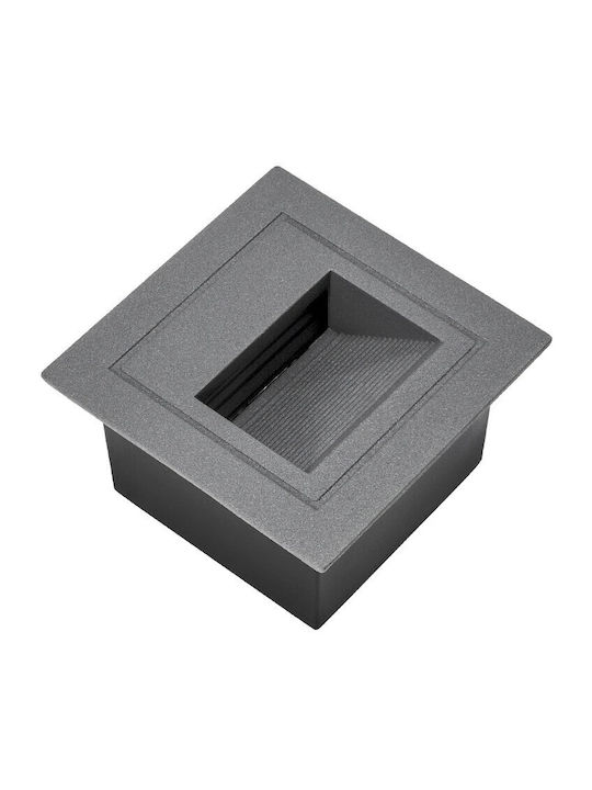 kelvo Stepart Wandmontiertes Außenbeleuchtung LED IP65 3W mit Warmweißem Licht 8,5x5x8,5cm
