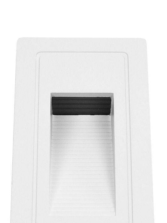 kelvo Stepart Wandmontiertes Außenbeleuchtung LED IP65 3W mit Warmweißem Licht 6x5.5x10cm