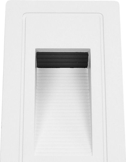 kelvo Stepart Wandmontiertes Außenbeleuchtung LED IP65 3W mit Warmweißem Licht 6x5.5x10cm